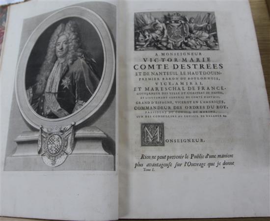 LAntiquite De Montfaucon, leather bound book, folio of antiquities